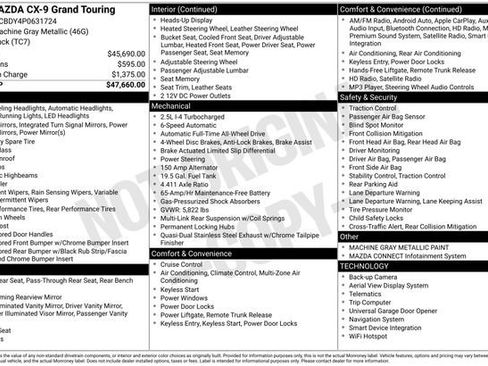 Used 2023 MAZDA CX-9 Grand Touring image 17