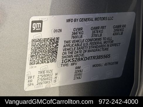 New 2026 GMC Yukon Elevation w/ Elevation Premium Package AWD/4WD image 27