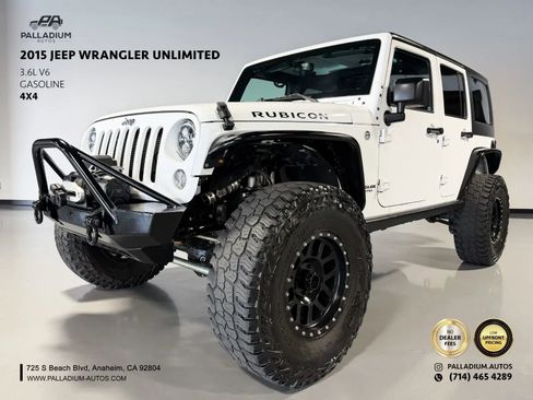 Used 2015 Jeep Wrangler Unlimited Rubicon w/ Connectivity Group AWD/4WD image 1