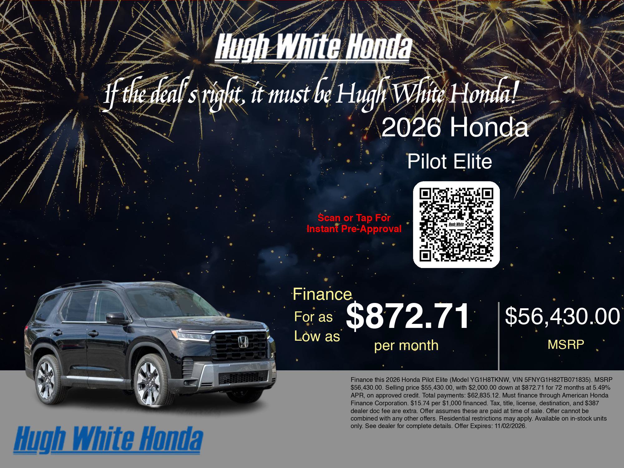 New 2026 Honda Pilot Elite image 9