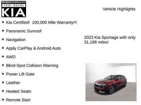 Certified 2023 Kia Sportage SX image 7