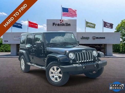 Certified 2017 Jeep Wrangler Unlimited Sahara w/ Max Tow Package AWD/4WD image 1