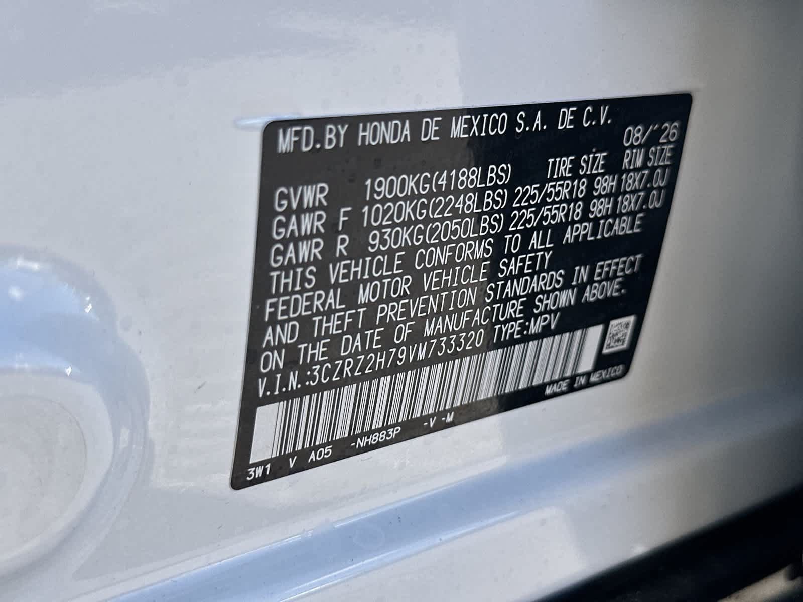 New 2027 Honda HR-V EX-L image 22