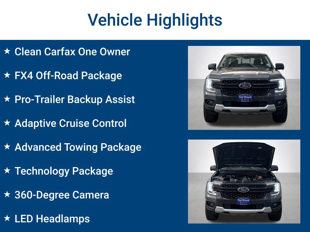 Used 2025 Ford Ranger XLT AWD/4WD image 3