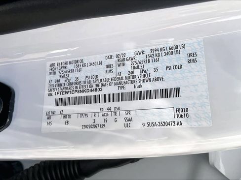 Used 2022 Ford F150 Lariat w/ Equipment Group 501A Mid image 34