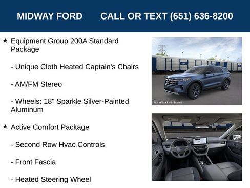 New 2026 Ford Explorer Active w/ Active Comfort Package AWD/4WD image 7