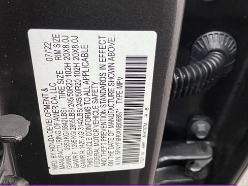 Certified 2022 Honda Pilot Elite image 30