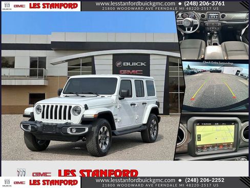 Used 2022 Jeep Wrangler Unlimited Sahara w/ LED Lighting Group AWD/4WD image 1
