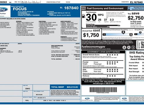 Used 2014 Ford Focus SE FWD image 1