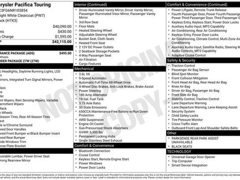 Used 2022 Chrysler Pacifica Touring w/ S Appearance Package AWD/4WD image 33