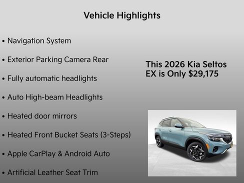 New 2026 Kia Seltos EX image 5