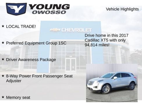 Used 2017 Cadillac XT5 Luxury w/ Driver Awareness Package image 7