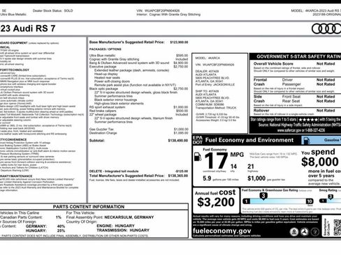 Used 2023 Audi RS 7 Sportback image 28