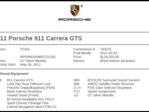 Used 2011 Porsche 911 Carrera GTS image 7