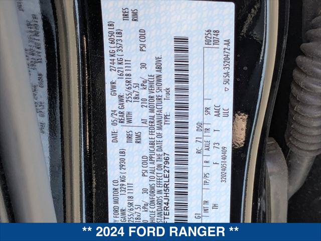 New 2024 Ford Ranger Lariat w/ Trailer Tow Package RWD image 20