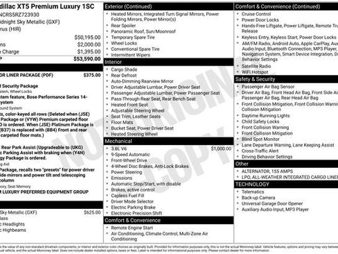 Used 2024 Cadillac XT5 Premium Luxury w/ LPO, Floor Liner Package image 2