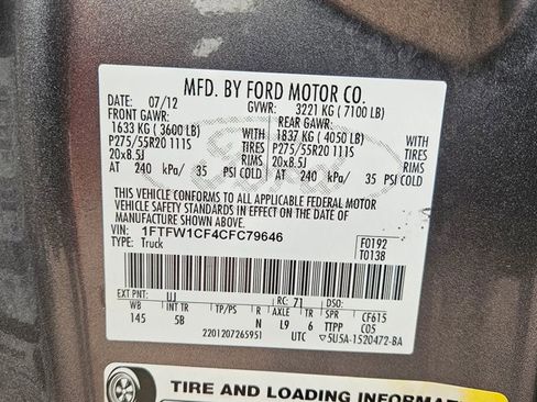 Used 2012 Ford F150 FX2 w/ FX Luxury Pkg image 23