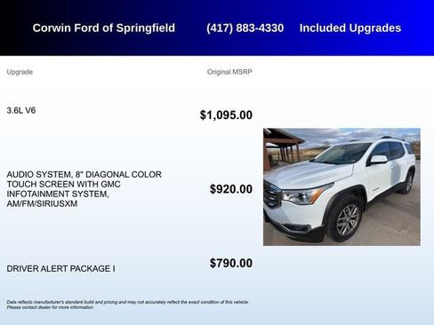 Used 2019 GMC Acadia SLE w/ Driver Alert Package I image 5