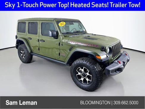 Used 2022 Jeep Wrangler Unlimited Rubicon w/ LED Lighting Group image 1