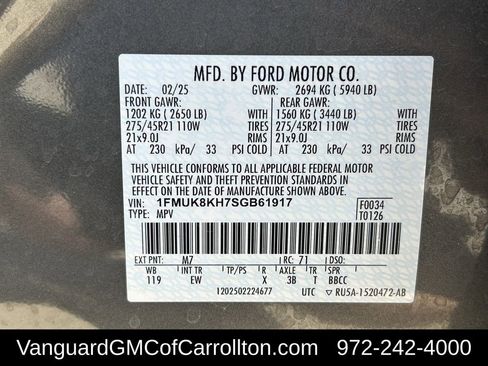 Used 2025 Ford Explorer ST-Line AWD/4WD image 33