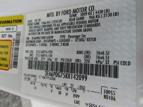 Used 2019 Ford Fusion S FWD image 19
