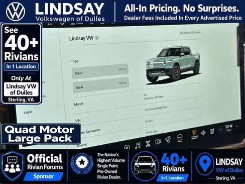 Used 2022 Rivian R1T Adventure AWD/4WD image 25