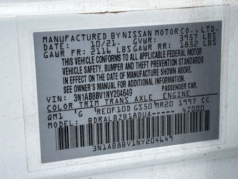 Used 2022 Nissan Sentra S FWD image 10