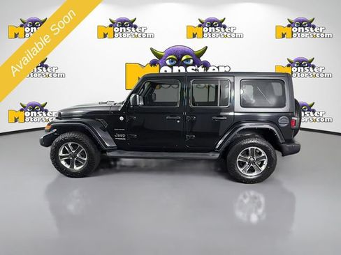 Used 2021 Jeep Wrangler Unlimited Sahara w/ Uconnect 4C Nav & Sound Group AWD/4WD image 8