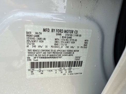 Used 2024 Ford Maverick XL w/ Equipment Group 100A Standard image 31