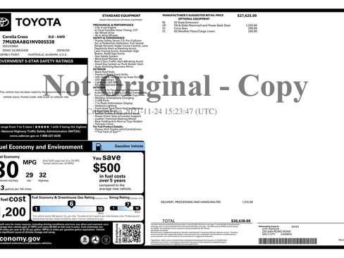 Used 2022 Toyota Corolla Cross XLE w/ Convenience Package AWD/4WD image 14