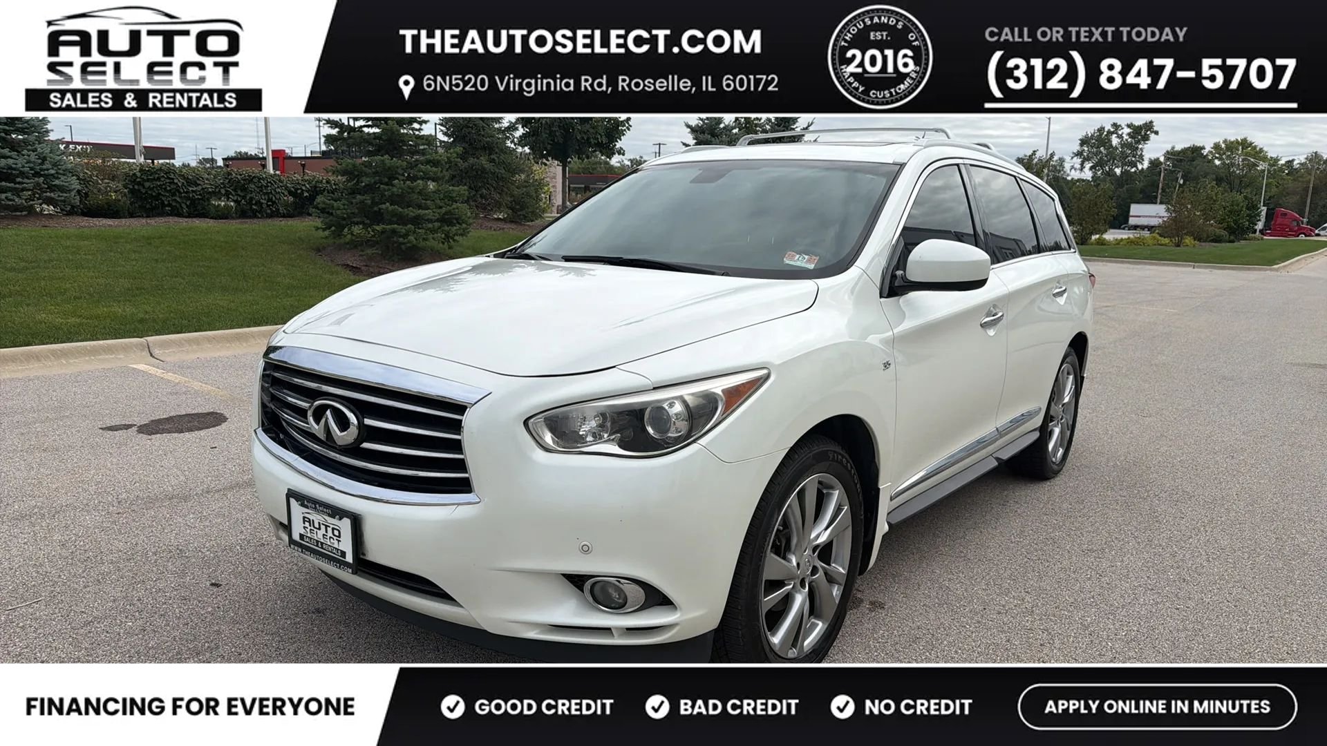 Used 2015 INFINITI QX60 Luxe w/ Deluxe Touring Package AWD/4WD image 1
