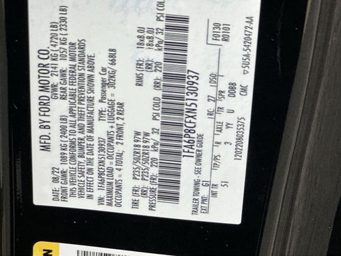 Certified 2022 Ford Mustang GT Premium w/ Equipment Group 401A RWD image 36