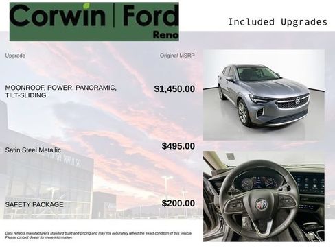 Used 2022 Buick Envision Avenir w/ Safety Package FWD image 3