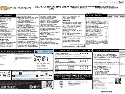 Certified 2023 Chevrolet Silverado 1500 RST AWD/4WD image 30