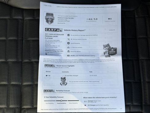 Used 2021 Cadillac Escalade Premium Luxury Platinum image 48