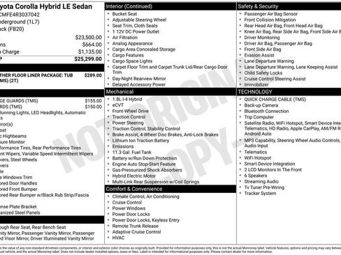 Certified 2024 Toyota Corolla LE FWD image 3
