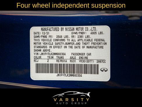 Used 2022 INFINITI Q60 Red Sport 400 w/ Proactive Package image 26