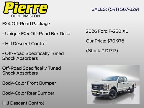 New 2026 Ford F250 XL w/ STX Appearance Package AWD/4WD image 12