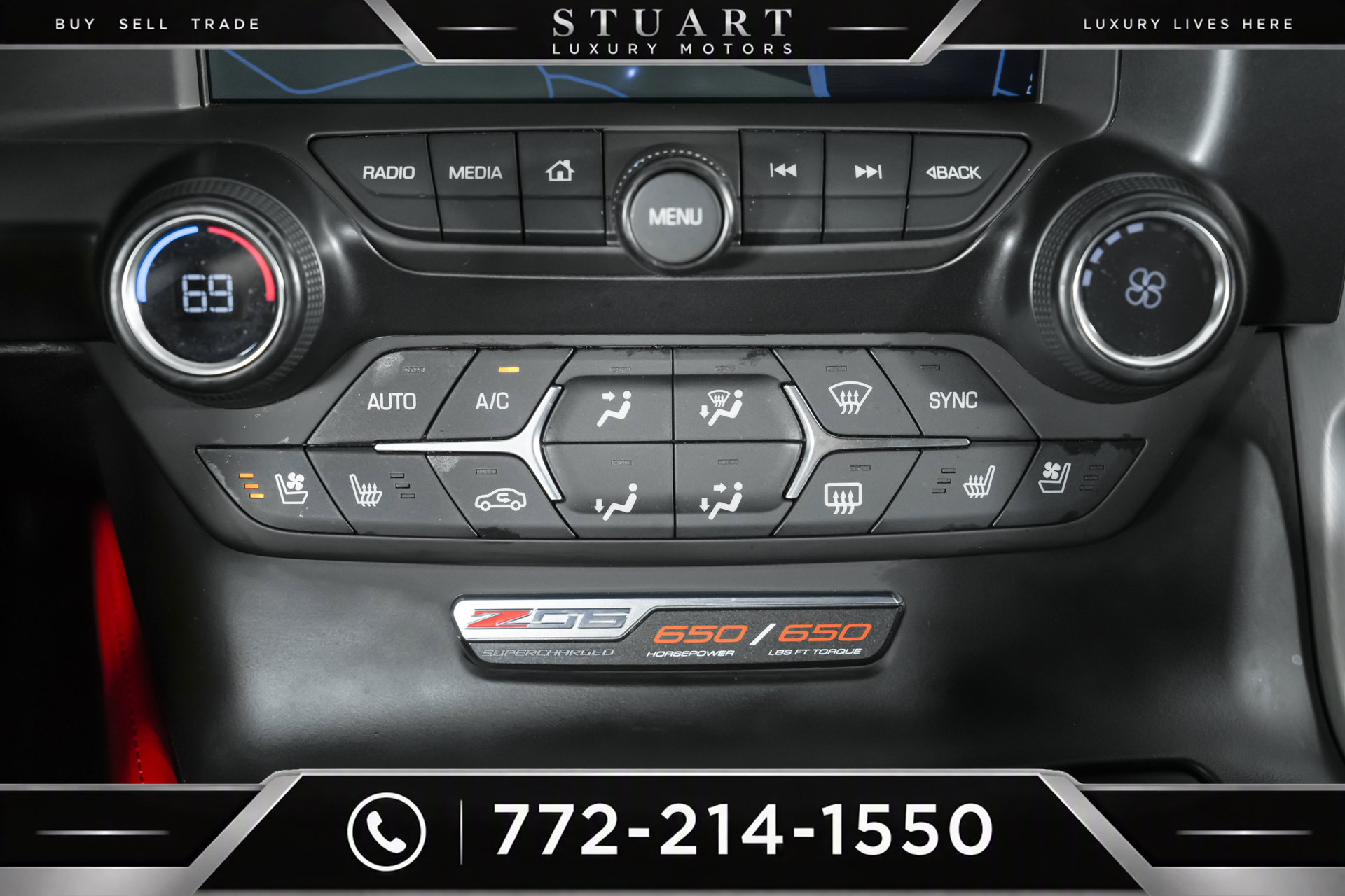 Used 2015 Chevrolet Corvette Z06 w/ 3LZ Preferred Equipment Group RWD image 16