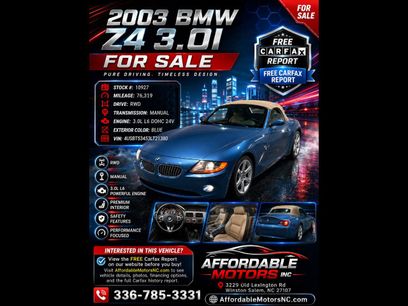 Used 2003 BMW Z4 3.0i