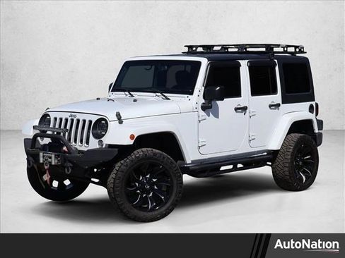 Used 2017 Jeep Wrangler Unlimited Sahara w/ Connectivity Group AWD/4WD image 1