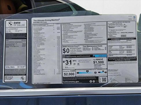 Used 2026 BMW 430i Coupe w/ Parking Assistance Package image 17