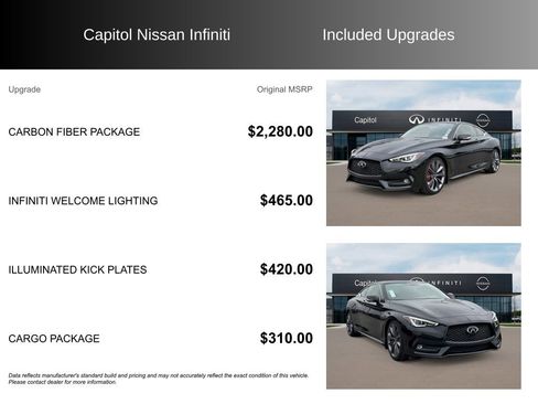 Used 2022 INFINITI Q60 Red Sport 400 w/ Carbon Fiber Package image 8