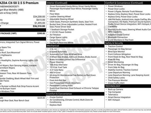 Used 2025 MAZDA CX-50 AWD 2.5 S w/ Weather Package image 30