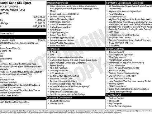 Certified 2026 Hyundai Kona SEL Sport AWD/4WD image 29