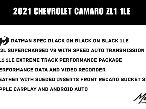 Used 2021 Chevrolet Camaro ZL1 RWD image 2
