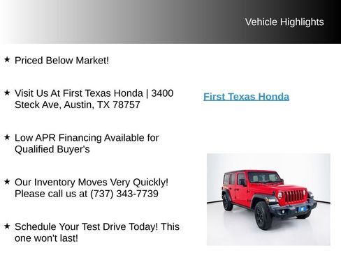 Used 2023 Jeep Wrangler Unlimited Sport AWD/4WD image 9