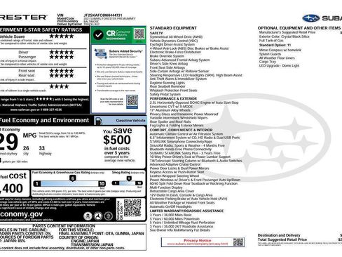Used 2021 Subaru Forester Premium AWD/4WD image 3