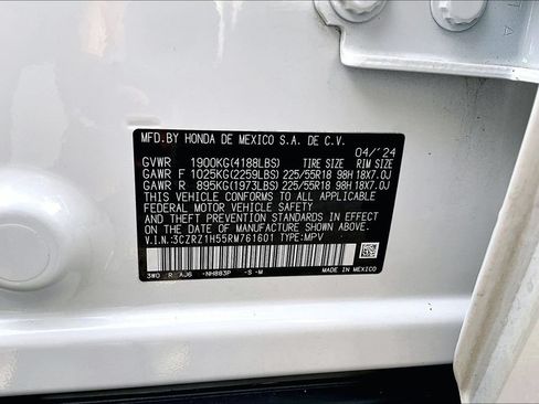Certified 2024 Honda HR-V Sport image 14