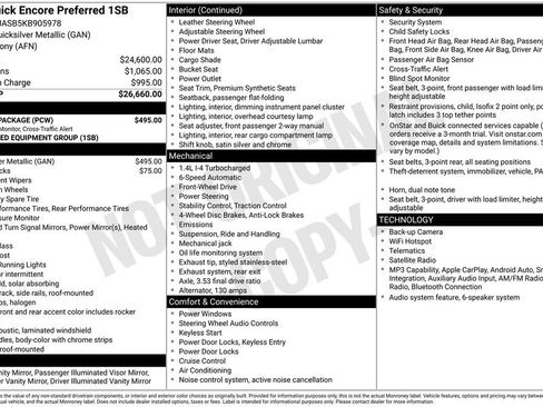 Used 2019 Buick Encore Preferred w/ Safety Package FWD image 2